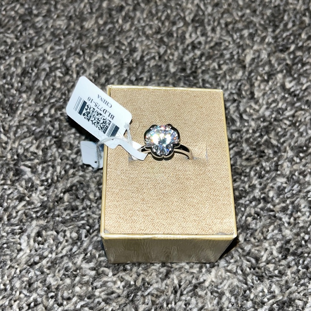 JTV Rhodium Over Silver Ring